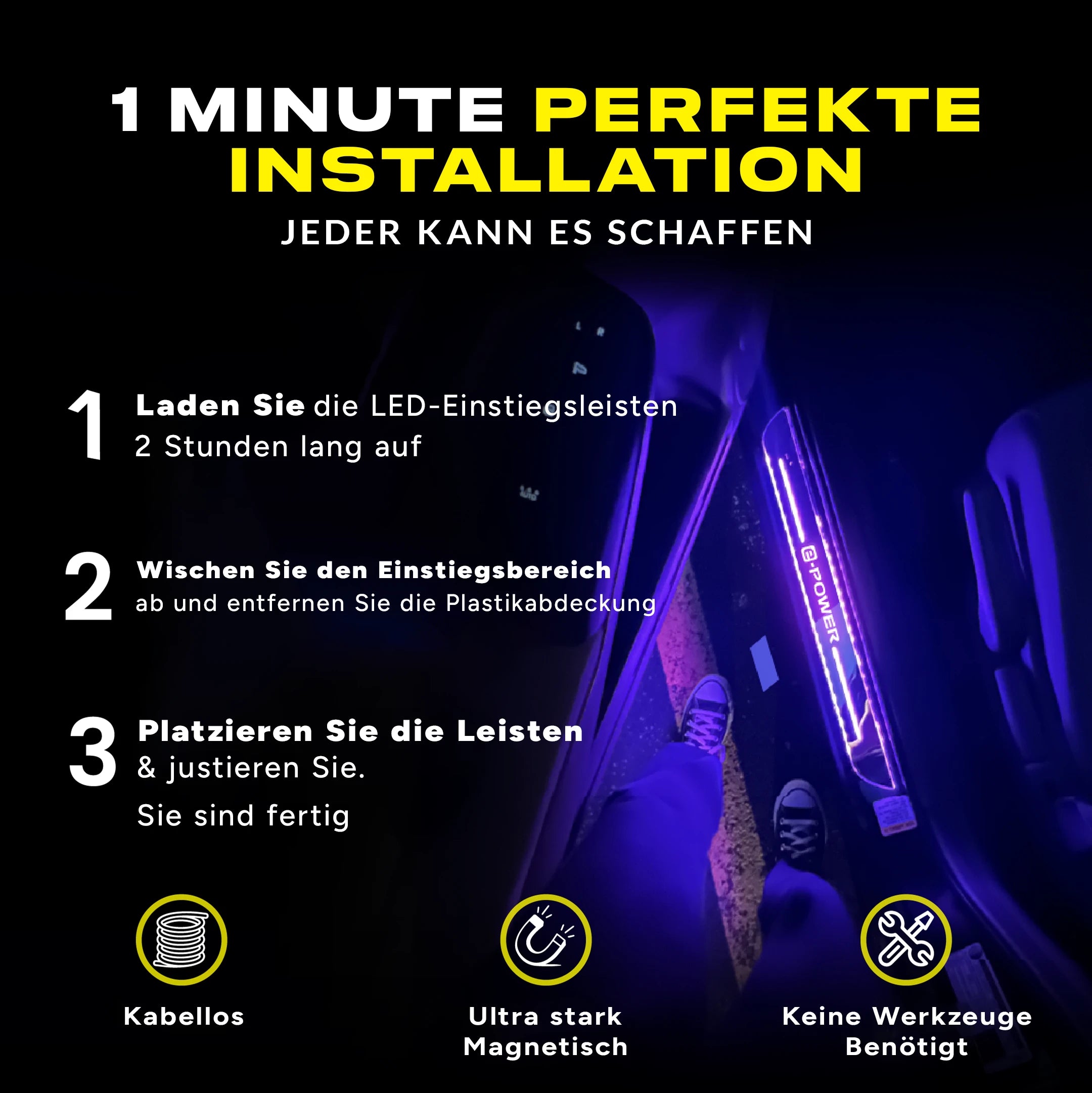 Autolumix LED-Einstiegsleiste